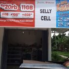 Pemasangan Rak Gondola di Selly Cell Oku Timur