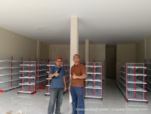 Pemasangan Rak Minimarket di GATRI MART Tebing Tinggi, Empat Lawang