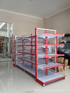 Pemasangan Rak Minimarket Ananta Mart di Palembang